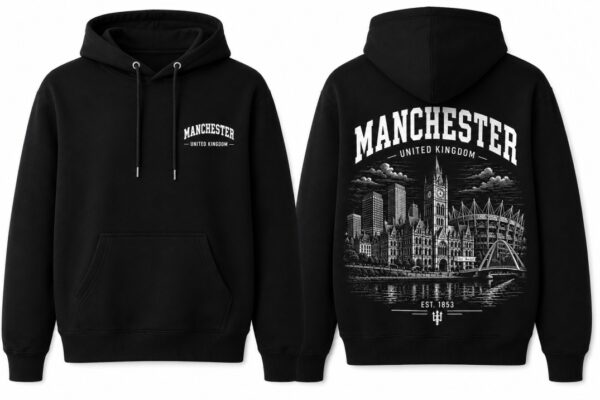 Manchester Hoodie Black