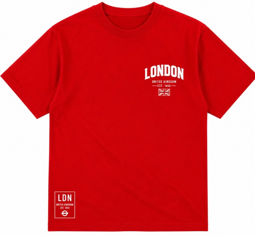 Mens Red T Shirt Front