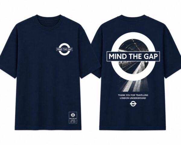 Mind The Gap T Shirt Navy