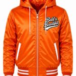 Orange Hooded Jacket