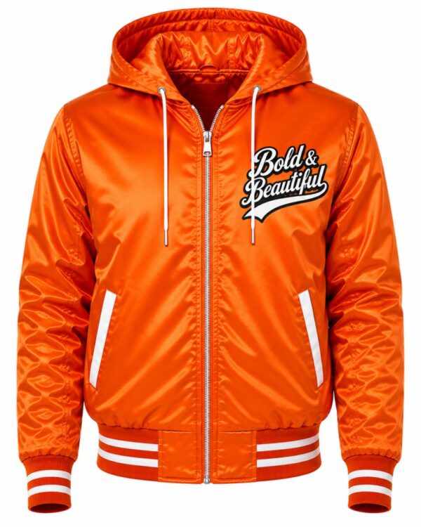 Orange Hooded Jacket