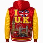 Red And Yellow Varsity Jacket Back
