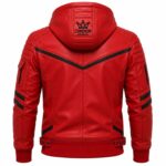 Red Hooded Jacket Back