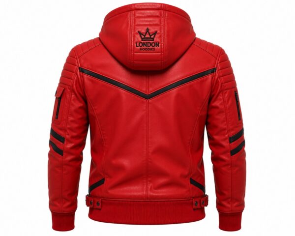 Red Hooded Jacket Back