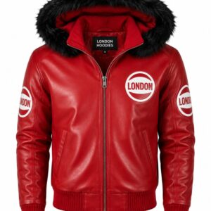 Red Jacket With Fur Hood
