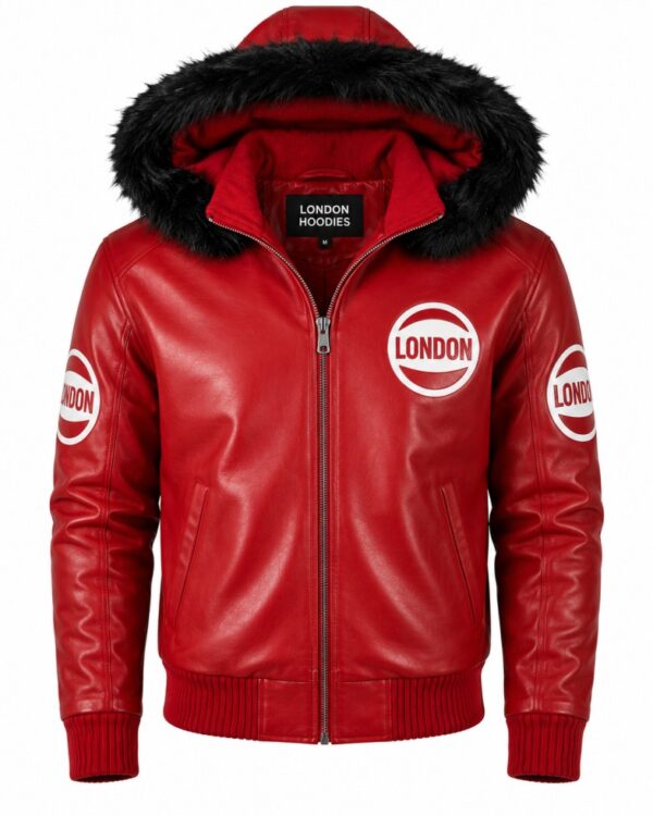 Red Jacket With Fur Hood