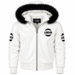White Jacket With Fur Hood
