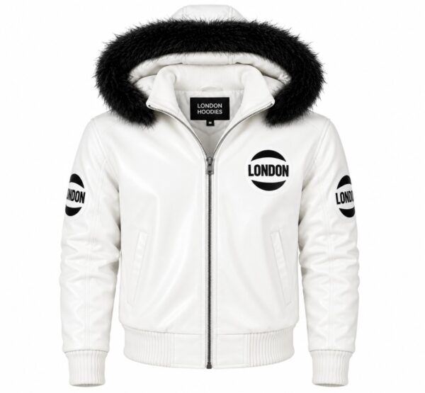 White Jacket With Fur Hood