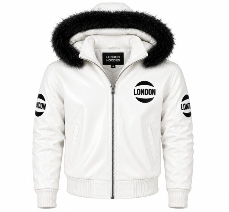 White Jacket With Fur Hood