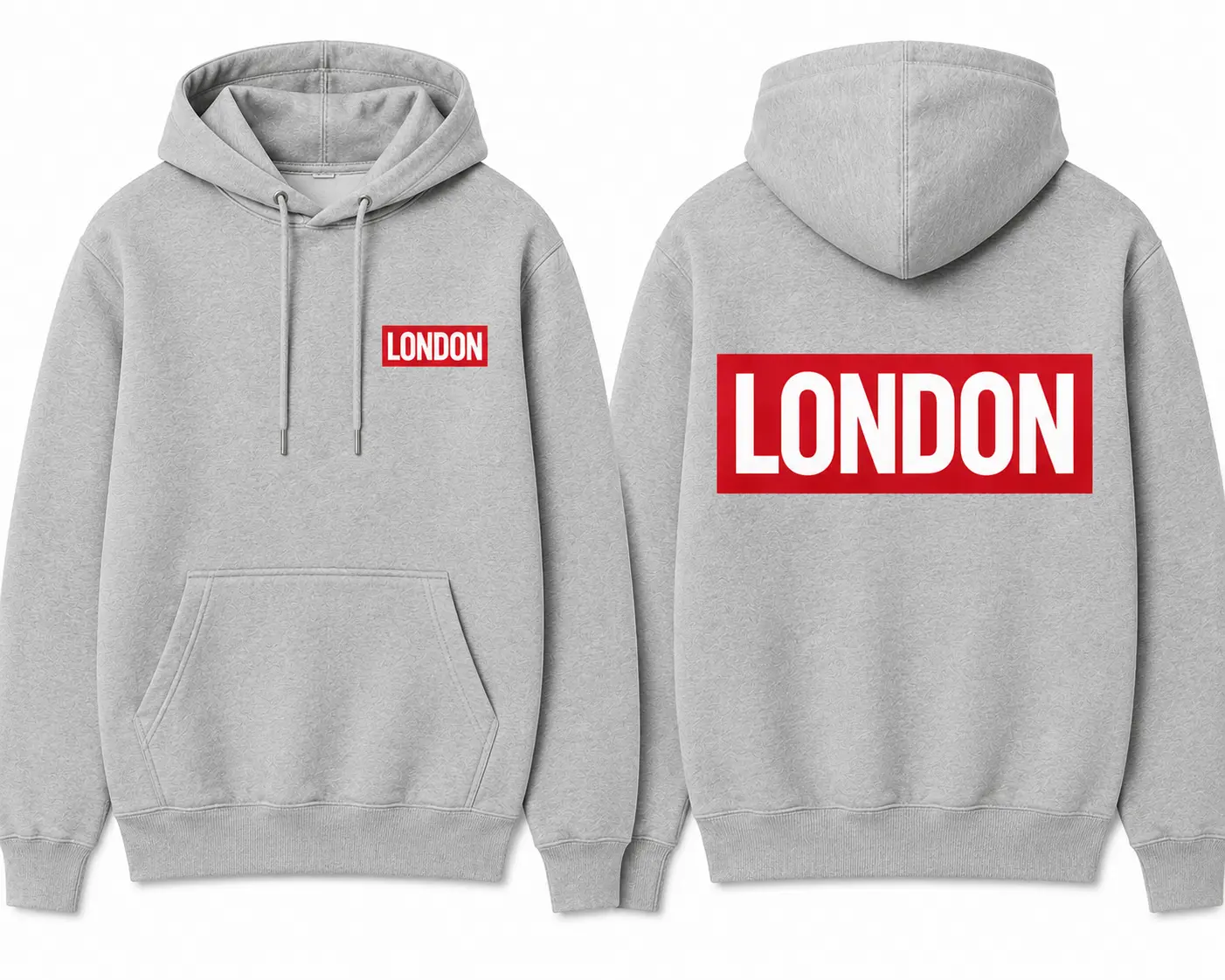 Box Logo Hoodie Grey