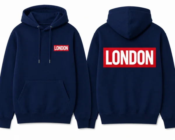 Box Logo Hoodie Navy
