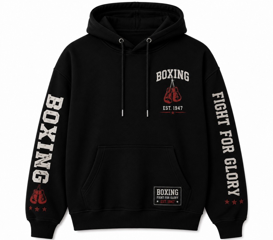 Boxing Hoodie Front View