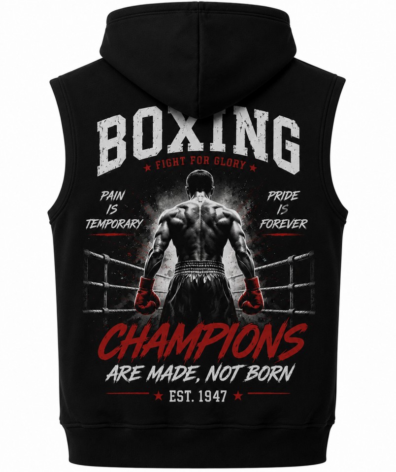 Boxing Hoodie Sleeveless