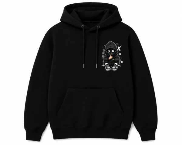 Cartoon Hoodie Front View