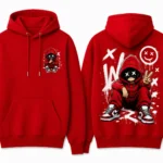 Cartoon Hoodie red