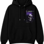 Cyber Skull Hoodie Front View