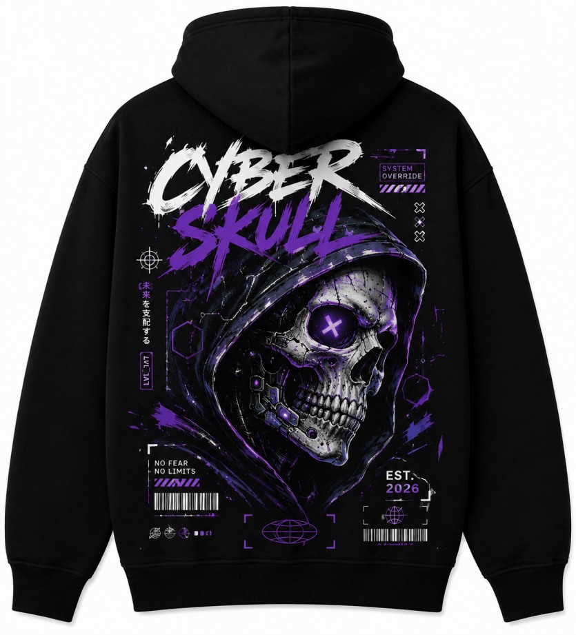 Cyber Skull Hoodie