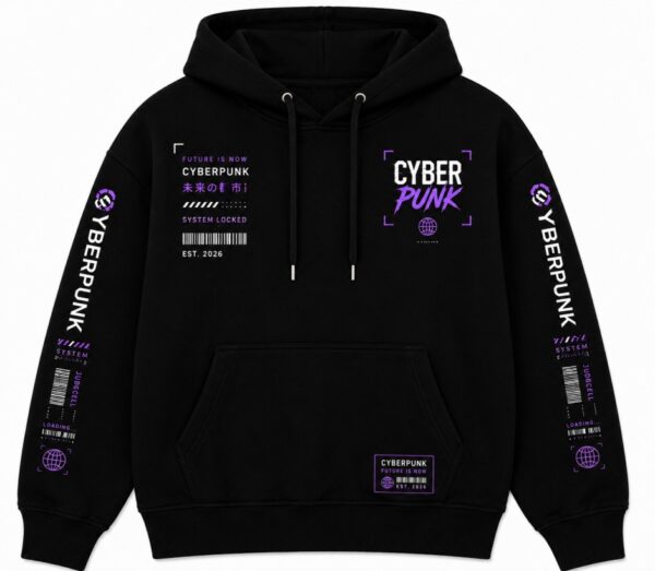 Cyberpunk Hoodie Front View