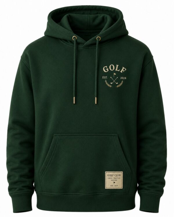 Green Golf Hoodie Front View