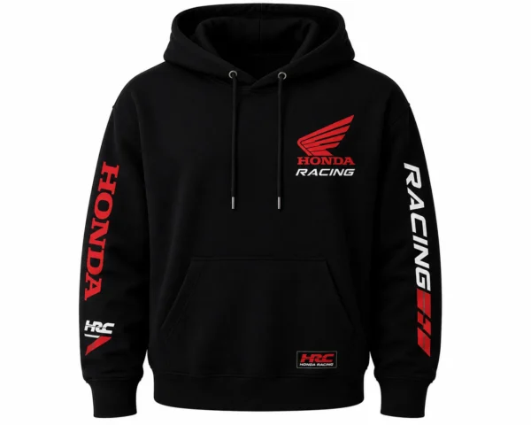 Honda Racing Hoodie Font View