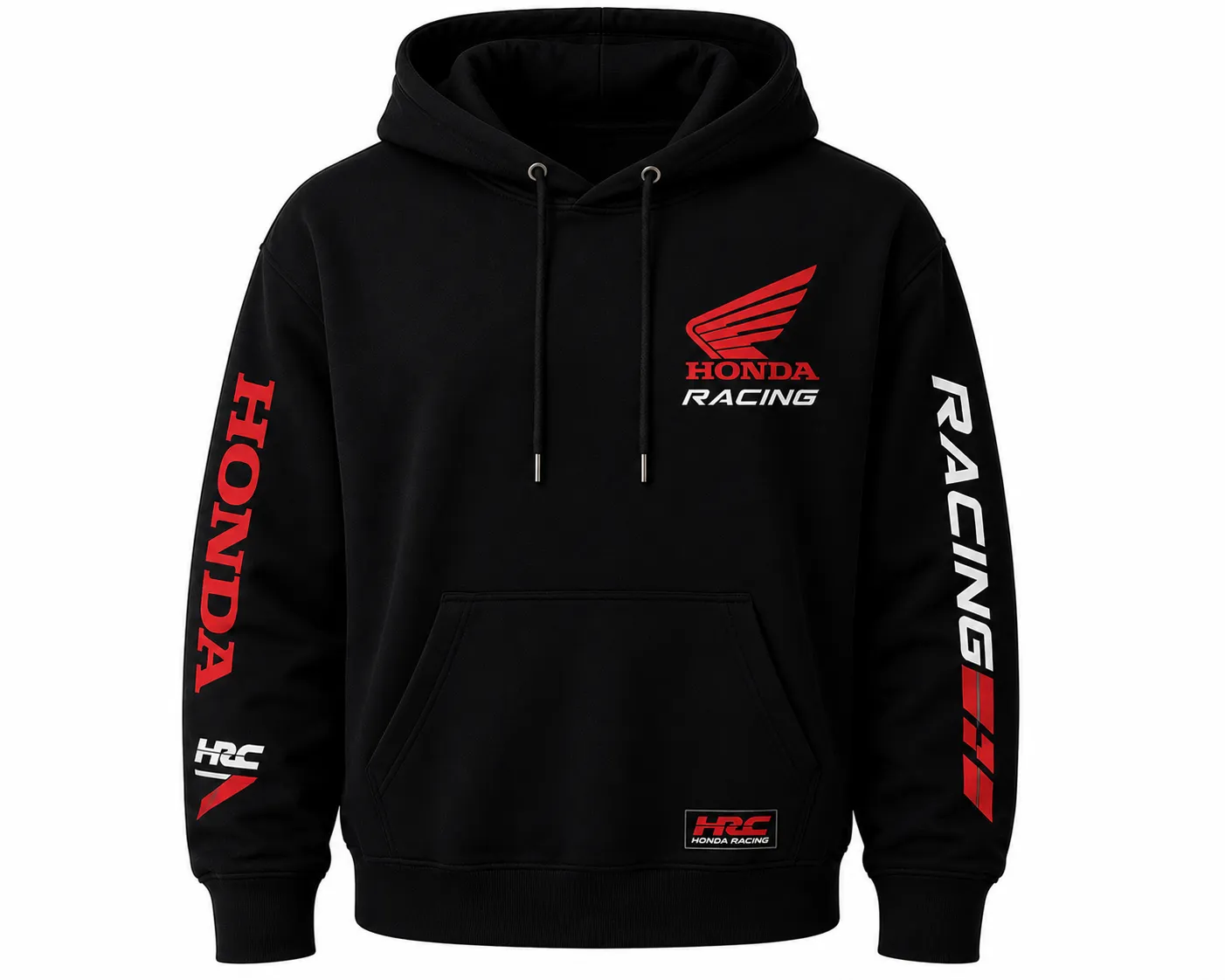 Honda Racing Hoodie Font View