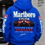 Marlboro Hoodie Royal Blue Model Wear