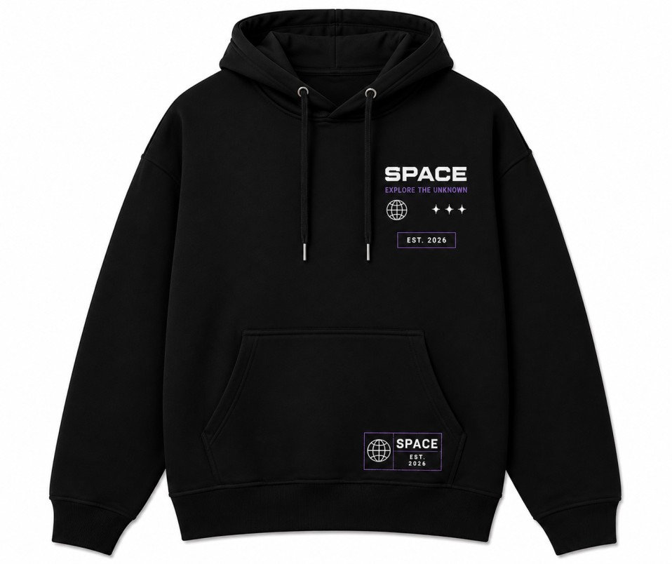 Space Hoodie Front View