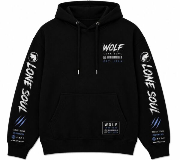 Wolf Hoodie Front View