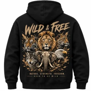 animal print hoodie