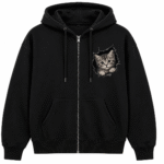 cat hoodie front view