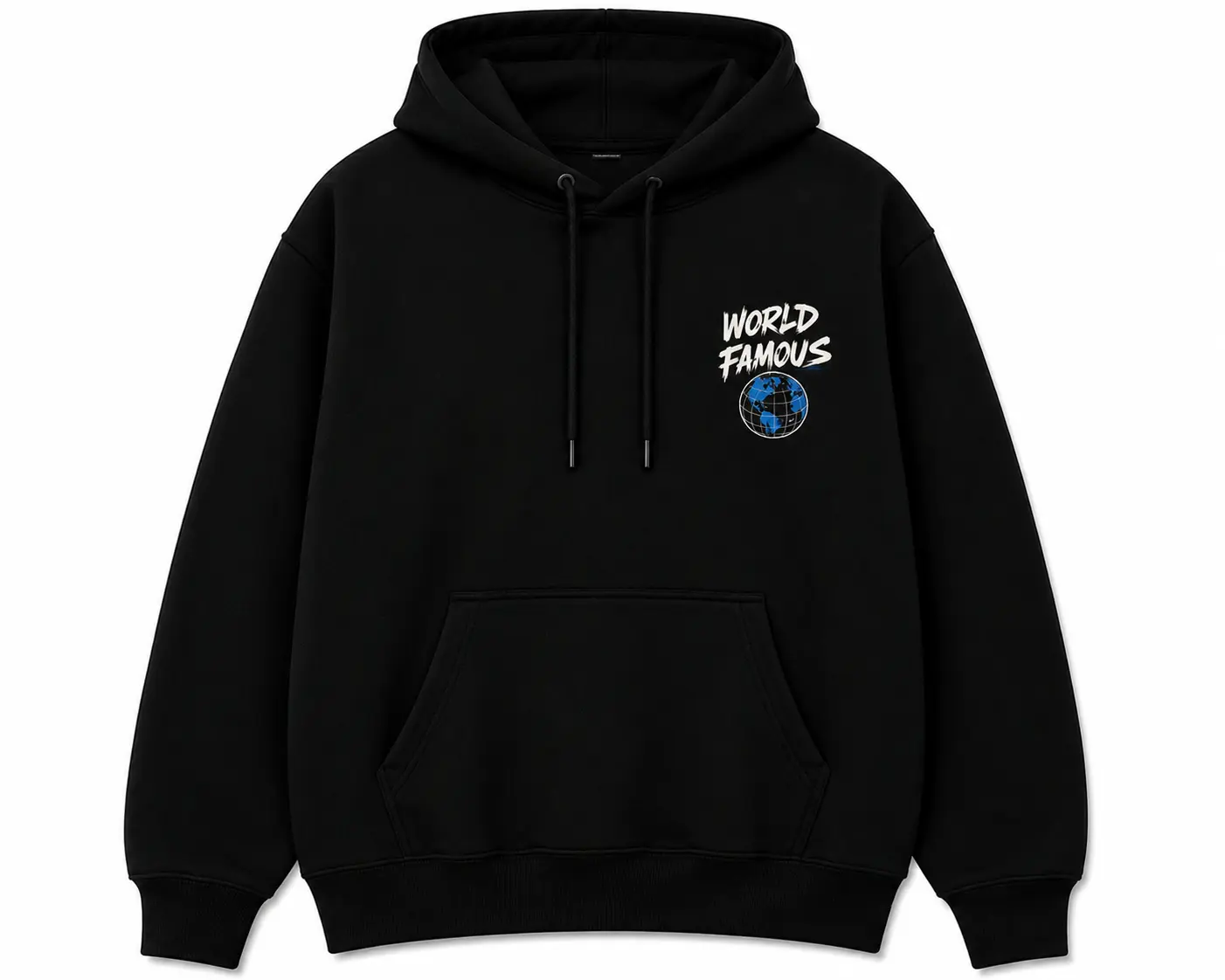 world famous hoodie front view