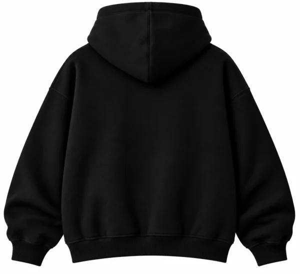 Black Oversized Hoodie back