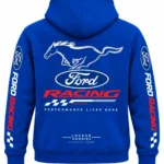Ford Racing Hoodie Blue Back