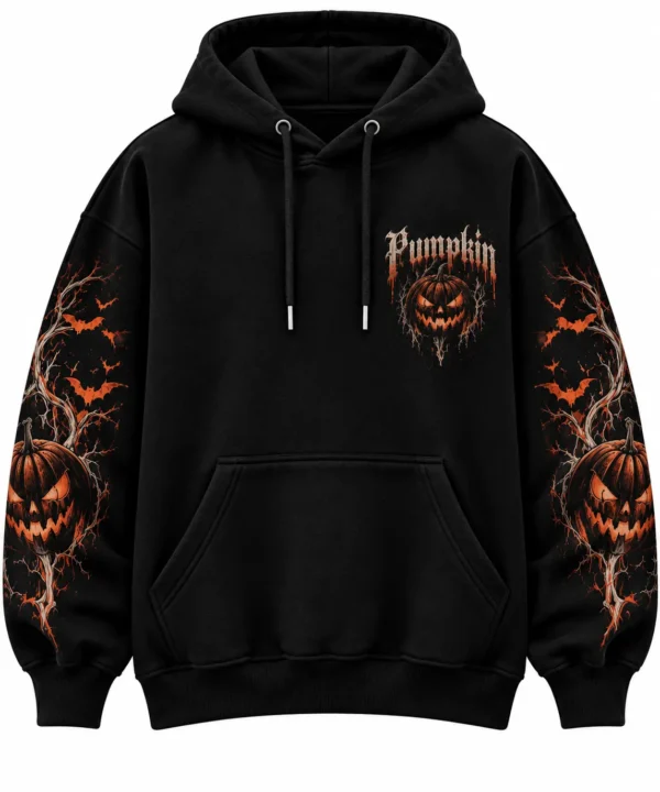 Gothic Pumpkin Hoodie Front