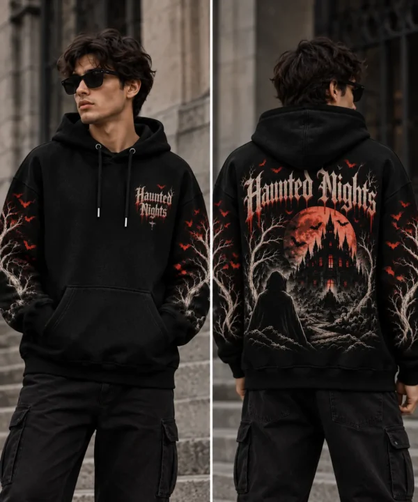 Haunted Nights Hoodie Model Wear