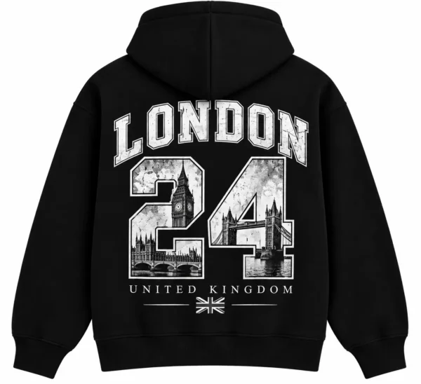 London 24 Hoodie black