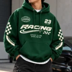 Oversized Racing Hoodie front look model wear