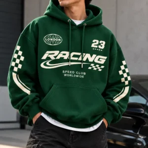 Oversized Racing Hoodie front look model wear