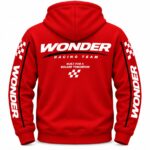 Red Wonder Racing Hoodie Back View