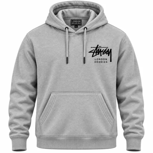 Stussy London Hoodie Grey