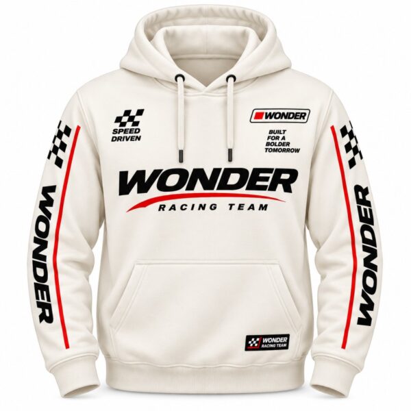 White Wonder Racing Hoodie