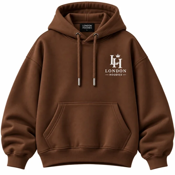 brown oversized hoodie