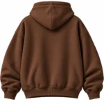 brown oversized hoodie back