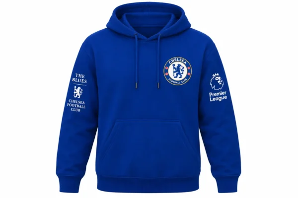 chelsea soccer hoodie Front