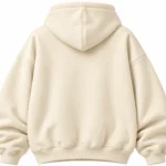 cream oversized hoodie back