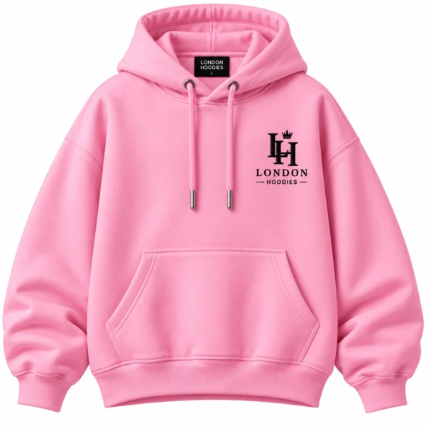 pink oversized hoodie
