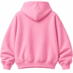 pink oversized hoodie back