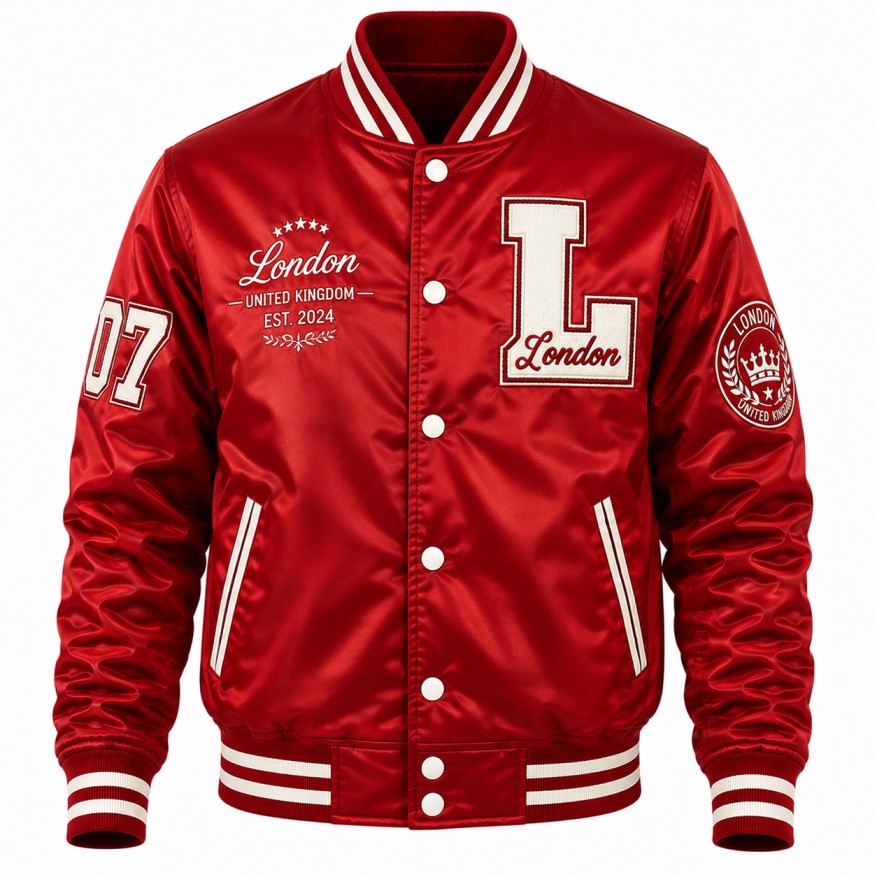 red letterman jacket