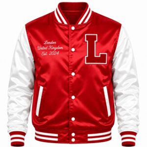 red varsity jacket