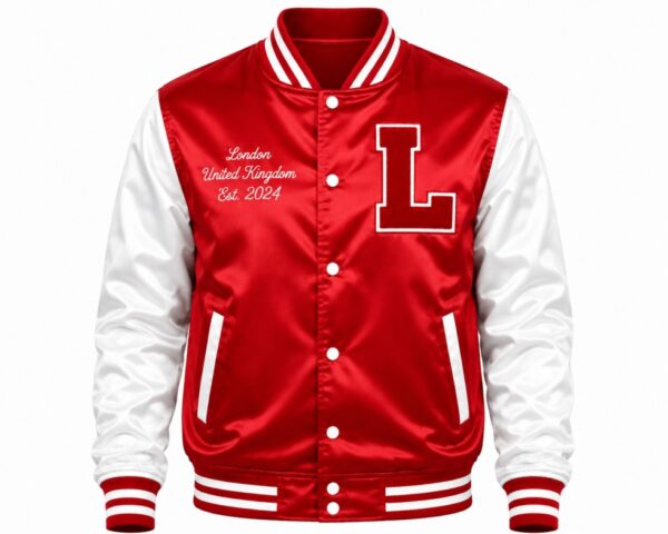 red varsity jacket